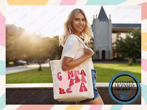 Gamma Phi Beta Tote Bag – Official Sorority Canvas Tote, Gift for Big Little Reveal, Bid Day, Greek Life Merch in Saudi Arabia