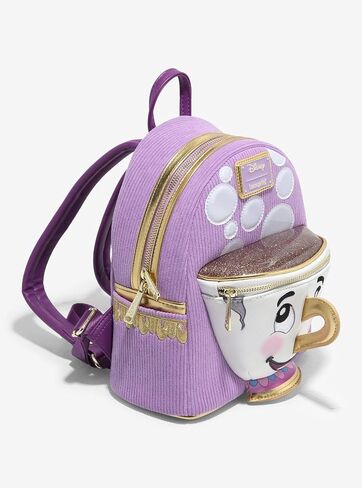 Loungefly Disney Beauty and the Beast Chip Figural Corduroy Mini Backpack — BoxLunch Exclusive MULTI NONE in Kuwait