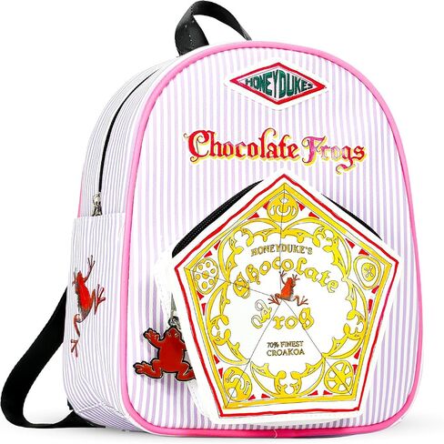 حقيبة ظهر صغيرة هاري بوتر - حقيبة ظهر صغيرة مميزة من Honeydukes مقاس 10.5 بوصة مع جيب أمامي وحزمة أزرار | يمكن تعديلها لتناسب المراهقين والبالغين والنساء in Kuwait