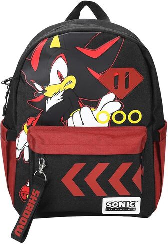 Bioworld Sonic The Hedgehog Shadow Character Art 16.5" Adult Black Backpack in Kuwait