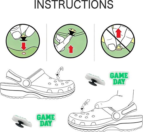 Shoe Charms for Crocs Clogs Sandals, Soccer Football Theme, Cute Accessories Decorations for Girls, Women, Teens, 10 Pieces in Kuwait
