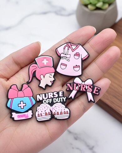 16pcs Medical Staff Shoe Decoration Charms, ABS DIY Decorations for Clogs and Sandals, Versatile Craft Accessories for Party and Dance in Saudi Arabia