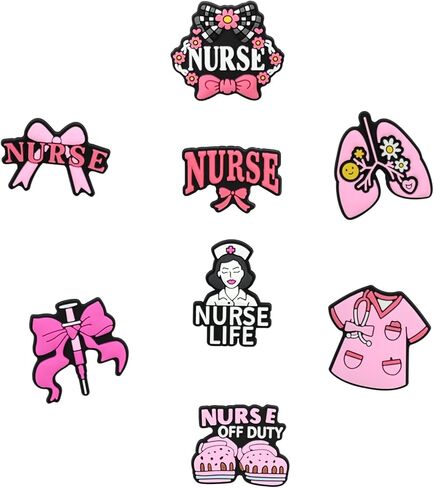 16pcs Medical Staff Shoe Decoration Charms, ABS DIY Decorations for Clogs and Sandals, Versatile Craft Accessories for Party and Dance in Saudi Arabia
