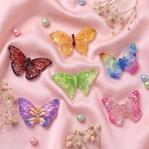 12PCS Butterfly Shoe Charms Set, Colorful PVC Butterfly Animals Decoration Charms for Shoes, Wristbands, Sandals, Bracelets, Bags, Gifts for Birthday, Holidays and Special Occasions in Saudi Arabia