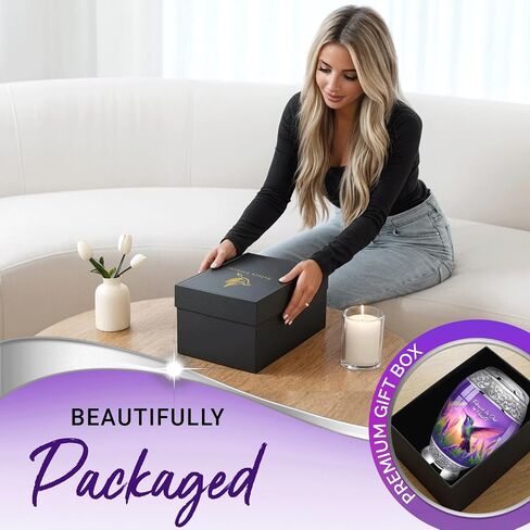 Urns for Human Ashes Adult Female Set of 6 - Hummingbird Urns for Ashes for Women - Purple Urns for Sharing Ashes - Honor Loved Ones with Love and Grace in Saudi Arabia