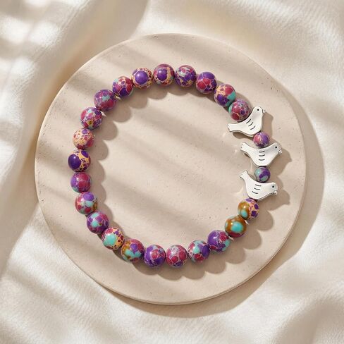 ARHTF Three Little Birds Bracelet for Women Every Little Thing Is Gonna Be Alright Inspirational Bird Gifts for Bird Lover in Kuwait