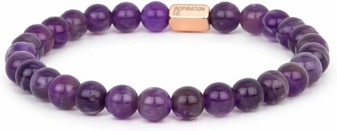 THE INSPIRATION CO. Natural Gemstone Stretch Bracelet for Women – Stackable Earthstone Beaded Layering Jewelry – Minimalist Stone Bracelet in Saudi Arabia