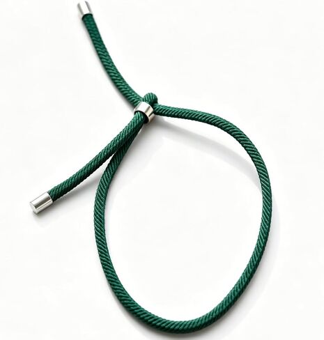 Adjustable Rope Bracelet for Women and Couples, 4mm Braided Cord Wrist Accessory, Simple Closure Design for Daily Wear and Gifting in Kuwait