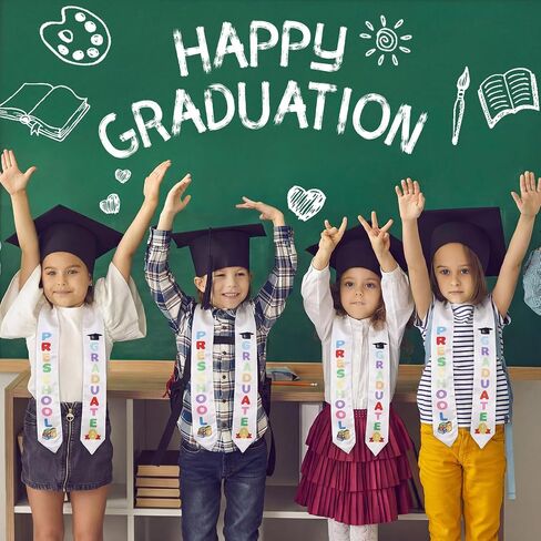 JATEBI 18 PCS Preschool Graduation Stole Kids Graduate Sash 2026 Kindergarten Gifts Unisex Grad Sash in Kuwait