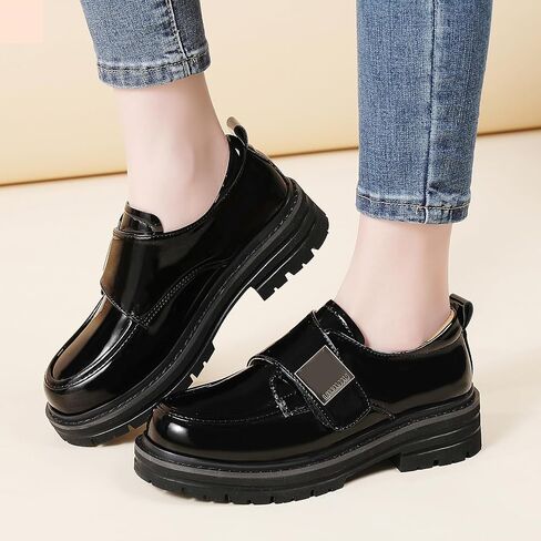 Chunky Loafers for Women Penny Platform Loafers Slip-ons Round Toe Comfortable Luxury Business Office Dress Breathable Non-Slip Ladies Casual Shoes Heeled Work Shoes in Saudi Arabia