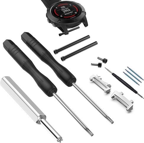 2x Watch Band Lug Link Pins Fit for Amazfit T-Rex 3，with 2x Connectors 3 x22mm spring pins Connect 22mm Strap 4x Screwdrivers Tool fit for Amazfit T-Rex3 Smartwatch Accessory in Saudi Arabia