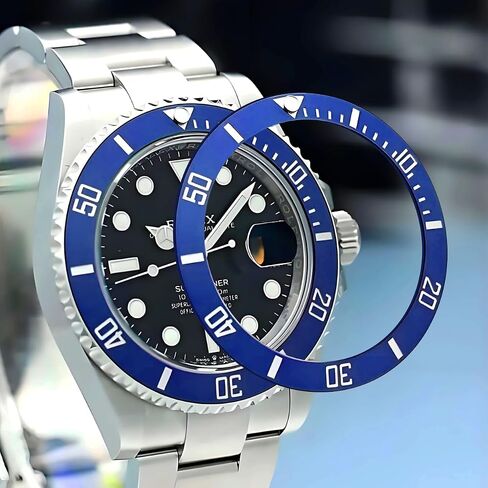 Ceramic Bezel Insert Replacement For Rolex Submariner 16800-81 116610 16800 114060 116613 116618 37.6 * 30.7mm 3pcs (Black+Blue+Green) in Kuwait