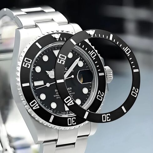 Ceramic Bezel Insert Replacement For Rolex Submariner 16800-81 116610 16800 114060 116613 116618 37.6 * 30.7mm 3pcs (Black+Blue+Green) in Kuwait