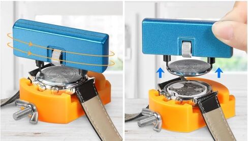 Watch Battery Replacement Kit with Back Case Opener, Spring Bar Tool, Tweezers, and Pins,Watch Repair Screwdriver, Watch Band Replacement Tool in Saudi Arabia
