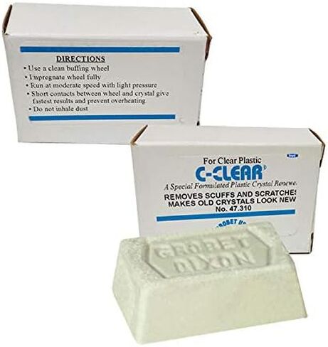 C-Clear Plastic Crystal Renewer Removes Watch Scratches Jewelry Grobet Polish in Kuwait