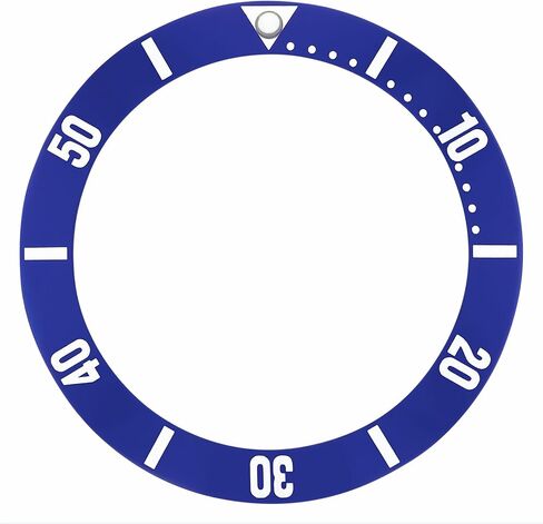 Ewatchparts Bezel Insert Compatible With Tag Heuer 1500 Wd1210 Wd1213 Wd1214 Wd1223-G-20 Blue Silver in Kuwait