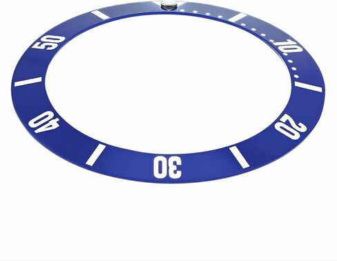 Ewatchparts Bezel Insert Compatible With Tag Heuer 1500 Wd1210 Wd1213 Wd1214 Wd1223-G-20 Blue Silver in Kuwait