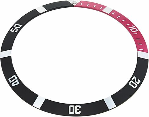 Ewatchparts Bezel Insert Compatible With Tag Heuer 200M Wm1111 Professional Watch Black/Red in Kuwait