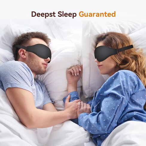 Sleep Eye Mask, EVA BELLE Sleep Mask Sleeping Eye Mask for Men Women (Black(01)) in Saudi Arabia