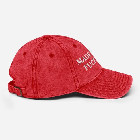 Made Ya Look Fuck Trump Hat - Anti Trump Embroidered Adjustable Vintage Cotton Twill Cap in Kuwait