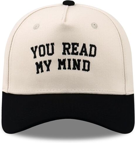 Funny Two-Tone Trucker Hat for Men Women, Vintage Embroidered Baseball Cap, Classic Cotton Dad Hat Gifts for Her Him in Kuwait
