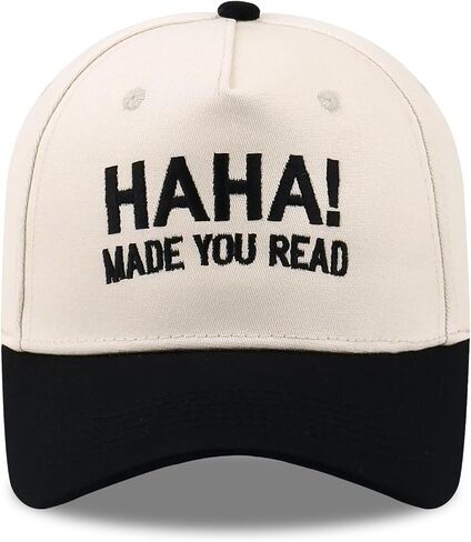 Funny Two-Tone Trucker Hat for Men Women, Vintage Embroidered Baseball Cap, Classic Cotton Dad Hat Gifts for Her Him in Saudi Arabia