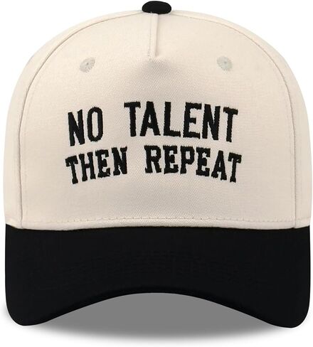 Funny Two-Tone Trucker Hat for Men Women, Vintage Embroidered Baseball Cap, Classic Cotton Dad Hat Gifts for Her Him in Kuwait