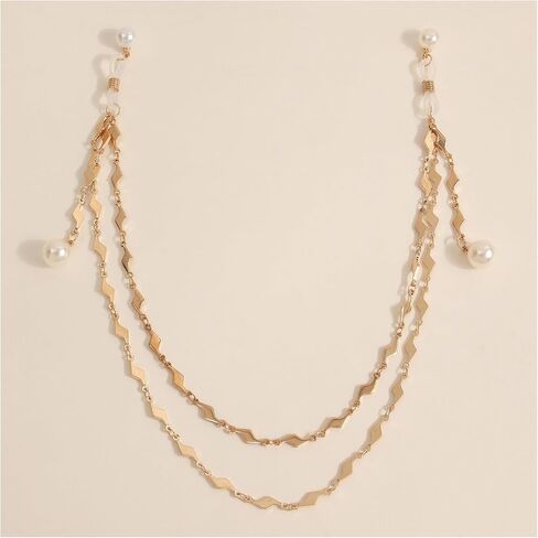 Sexy Pearl Tassel Non Piercing Nipple Chain Jewelry for Women Double Layered Pearl Chest Chain Festival Rave Party Nipple Body Jewelry in Kuwait