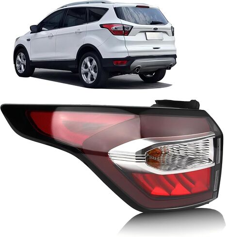Tail Light Compatible with 2017 2018 Ford Escape S,SE,SEL,Titanium, Rear Taillights with Bulb and Harness, Right Passenger Side Tail lamp Assembly OE: GJ5Z13404C in Saudi Arabia