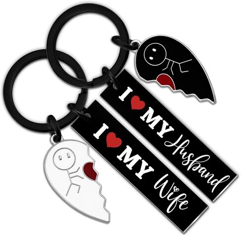 Wife and Husband I Love My Wife I Love My Husband Matching Keychains for Couples Stuff Keychains Mr and Mrs Gifts Hubby and Wifey Gifts Christmas Anniversary Birthday Valentines Gift in Kuwait