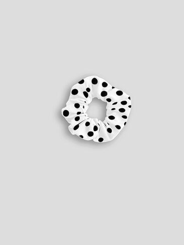 SOLY HUX Girl's Polka Dots Short Sleeve T Shirt Crew Neck Ruched Slim Fitted Tee Summer Tops with Hair Ties in Kuwait