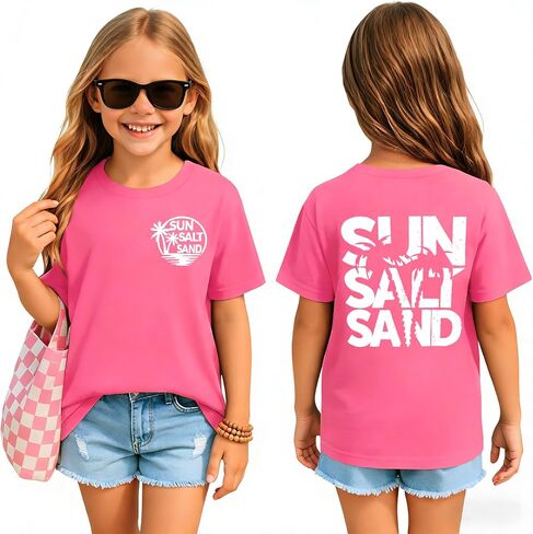 Kids Hawaiian Flower Shirt Girls Palm Tree Graphic Tees Boys Beach Hawaii Trip Tshirt Summer Vacation Tee Top in Saudi Arabia