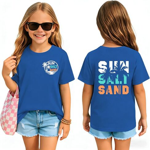 Kids Hawaiian Flower Shirt Girls Palm Tree Graphic Tees Boys Beach Hawaii Trip Tshirt Summer Vacation Tee Top in Kuwait