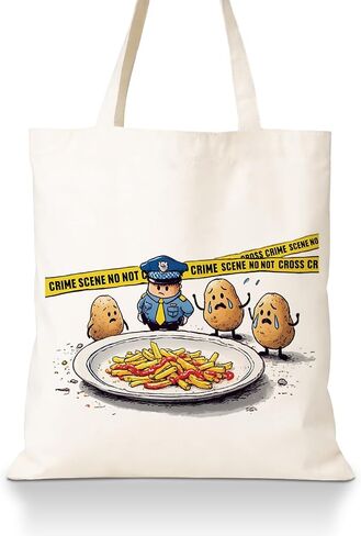 Funny Graphic Canvas Tote Bag, Reusable Dark Humor Shoulder Bag in Kuwait