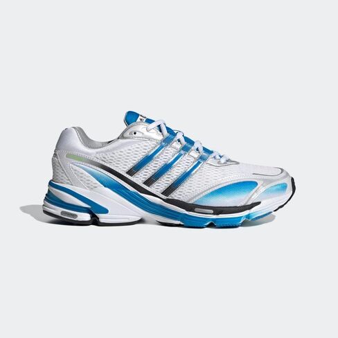 adidas Originals Mens Supernova Cushion 7 Shoes, Cloud White/Blue Rush/Semi Solar Green in Kuwait