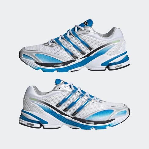 adidas Originals Mens Supernova Cushion 7 Shoes, Cloud White/Blue Rush/Semi Solar Green in Kuwait