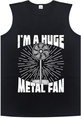 Men's Tank Top,Metal Fan Huge,Summer Undershirt Sleeveless Shirts Muscle Tops in Kuwait