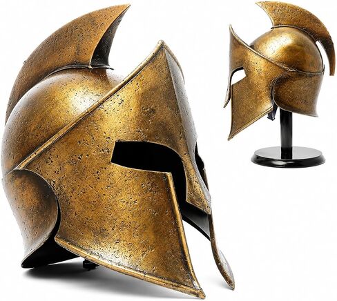THOR INSTRUMENTS Medieval Antique Bronze Ancient Armor Knight 300 Movie Spartan Helmet Rustic Vintage Home Decor Gifts in Kuwait