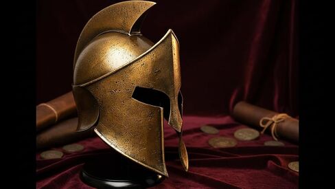 THOR INSTRUMENTS Medieval Antique Bronze Ancient Armor Knight 300 Movie Spartan Helmet Rustic Vintage Home Decor Gifts in Kuwait