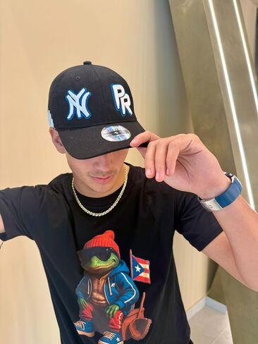 PR NY Trucker Hat for Men & Women – Premium Cotton Blend Adjustable Cap | NY PR Embroidery | Casual Outdoor Headwear in Saudi Arabia