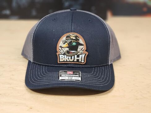 Navy Blue Bruh Duck Cap, Mesh Back Baseball Hat, Funny Outdoor Headwear, Richardson 112 in Saudi Arabia