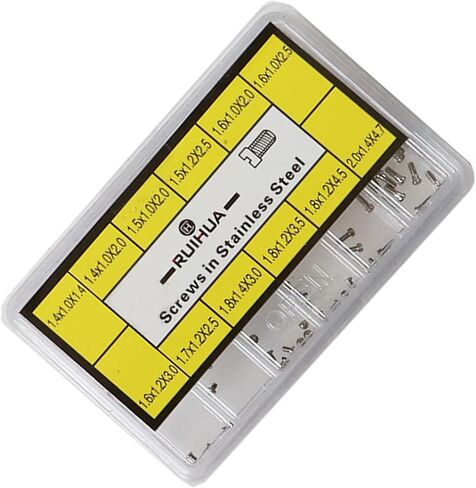 12 Sizes Stainless Steel Screws Replacement Parts for Watch Back Case in Kuwait