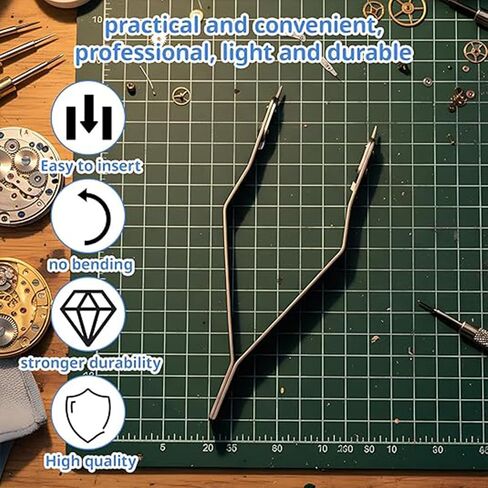 6 PCS Spring Bar Tweezers, Watch Band Tool Set, Professional Watch Spring Bar Tool for Strap Replacement and Bracelet Adjustment (1mm/0.9mm/0.8mm/Single Head/Double-Headed) in Saudi Arabia