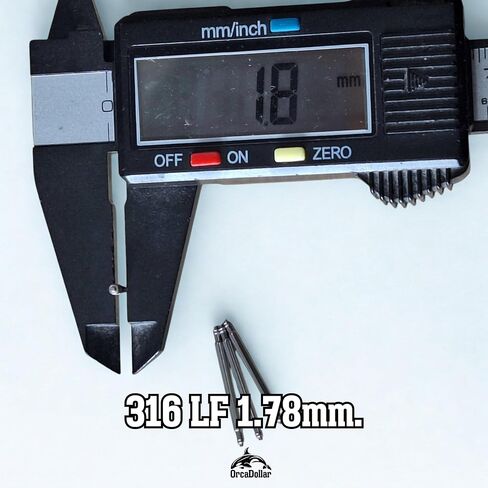 SBS 1.8 Sping bar Fat for Seiko Casio Citizen Luminox Etc. Thickness 1.8mm size16-32mm Spring bar 1.8mm 4pieces.(Model:SBS1.8X) in Kuwait