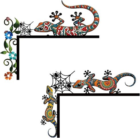 Resama 2 Pcs Door Frame Decoration Set Metal, Wall Art Decor Corner Sign Bathroom Decor for Indoor Outdoor Door Window Home Office(Bird Branch) in Saudi Arabia
