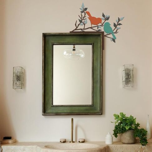 Resama 2 Pcs Door Frame Decoration Set Metal, Wall Art Decor Corner Sign Bathroom Decor for Indoor Outdoor Door Window Home Office(Bird Branch) in Saudi Arabia