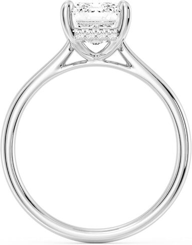 MSBLUE 2ct Emerald Cut Moissanite Engagement Ring for women, Wedding Promise Ring in Kuwait