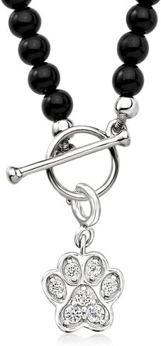 Ross-Simons 0.40 ct. t.w. White Topaz Paw Print Charm in Sterling Silver in Saudi Arabia