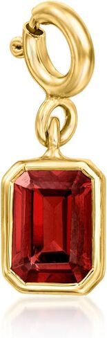 Ross-Simons Emerald-Cut Birthstone Charm in 18kt Gold Over Sterling in Saudi Arabia