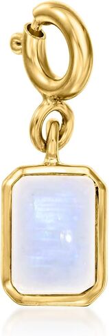 Ross-Simons Emerald-Cut Birthstone Charm in 18kt Gold Over Sterling in Saudi Arabia